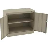 Standard Desk-High Cabinet, Steel, 30" H x 36" W x 18" D, Beige Industrial Sales