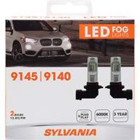 9145 Fog Light Bulb, LED, 65 W, White Industrial Sales