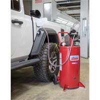 25-Gallon Steel Fuel Caddy with 2-Way Rotary Pump Industrial Sales