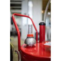 25-Gallon Steel Fuel Caddy with 2-Way Rotary Pump Industrial Sales