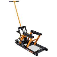 ATV and Motorcycle Jack, 0.75 Ton(s) Capacity, 4-2/3" Lowered, 14-1/2" Raised, Manual Hydraulic Industrial Sales