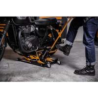 ATV and Motorcycle Jack, 0.75 Ton(s) Capacity, 4-2/3" Lowered, 14-1/2" Raised, Manual Hydraulic Industrial Sales