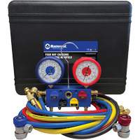 R134A 4-Way Aluminum Manifold Gauge Set Industrial Sales