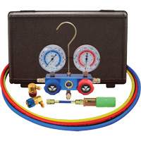 Automotive R134A 2-Way Manifold Gauge Set with Mini Dye Injector Industrial Sales