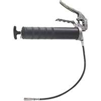 Pistolet &agrave; graisse robuste &agrave; poign&eacute;e pistolet avec rallonge de tuyau flexible, Capacit&eacute; 14 oz Industrial Sales