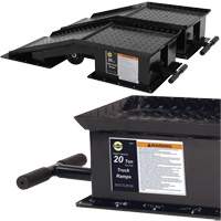 Heavy-Duty Truck Ramps with Long T-Handle, 40000 lbs. Capacity, 45" L, 13-1/2" W, 9-19/50" H Industrial Sales