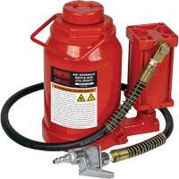 Standard Height Bottle Jack, 30 Ton(s), Air Hydraulic, 19-7/10" Raised Height Industrial Sales
