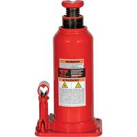 Professional Hydraulic Bottle Jack with Gauge Hole, 22 Ton(s), 20-49/250" Raised Height Industrial Sales