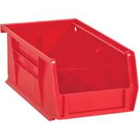 Hook-On Bins, 4" W x 3" H x 7" D, Red, 10 lbs. Capacity Industrial Sales