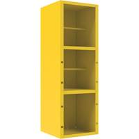Spill Control Cabinet, 1 Shelves, 72" H x 24" W x 24" D, Steel, Yellow Industrial Sales