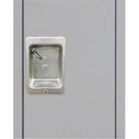 Lockers, 3 -tier, 12" x 18" x 86", Steel, Grey, Knocked Down Industrial Sales