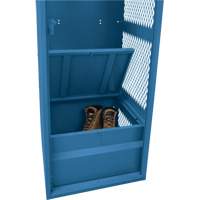Gear Locker, Steel, 24" W x 18" D x 72" H, Dark Blue Industrial Sales