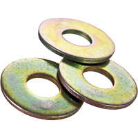 Rondelle plate USS, Zinc jaune, 3/8" Industrial Sales
