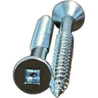 Flat SOC Wood Screws, #10 x 2" L, Zinc Plated Industrial Sales