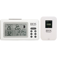 Indoor/Outdoor Thermometers With Clock, Contact, Digital, 32 to 122°F (0 to 50°C) Industrial Sales