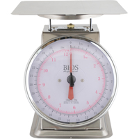 Top Loading Scale, 25 lbs. 12 kg Cap., 0.125 lbs. / 50 g Graduations Industrial Sales
