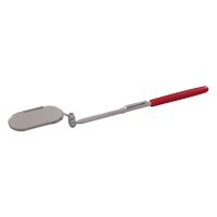 Inspection Mirror, Oval, 2" L x 1" W, Non Telescopic Industrial Sales