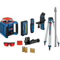 Revolve2000 Self-Leveling Horizontal/Vertical Rotary Laser Kit, 2000' (609.6 m), 670 Nm Industrial Sales