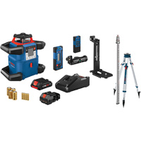 Revolve4000 Connected Self-Leveling Horizontal/Vertical Rotary Laser Kit, 4000' (1219.2 m), 635 Nm Industrial Sales