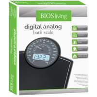 Digital Analog Scale, 396 lbs. Cap., 100 g / 0.2 lbs. Graduations Industrial Sales