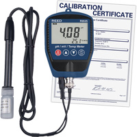 pH/mV-m&egrave;tre avec temp&eacute;rature, comprend un certificat de calibration Industrial Sales