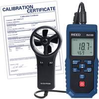 R4100 Vane Thermo-Anemometer with Air Volume with Calibration Certificate, Data Logging, 0.4 - 30 m/sec Air Velocity Range Industrial Sales