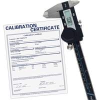 6" (150 mm) Digital Caliper with Traceable Calibration Certificate, 0.0005" (0.01 mm) Resolution, 0" - 6" (0 mm - 150 mm) Range Industrial Sales