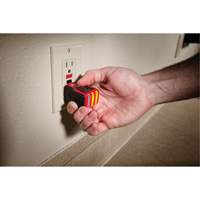 Voltage Detector & GFCI Receptacle Tester Kit, 50 V - 1000 V, Display & Sound Alert Industrial Sales