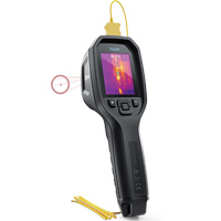 24:1 Spot IR Thermal Imaging Camera with Bullseye Laser & Type K Thermocouple, 160 x 120 pixels, -10° - 45°C (14° - 113°F), 70 mK Industrial Sales