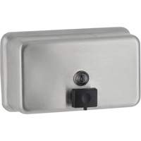 Surface-Mounted Horizontal Soap Dispenser, Push, 1200 ml Capacity Industrial Sales