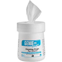 Cleaners & Disinfectants - Genie Plus Chair Cleaner, 7" x 6", 160 Count Industrial Sales