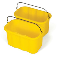 Seau porte-accessoires Executive Series, Capacit&eacute; de 2.5 gal. US (10 pintes), Jaune Industrial Sales