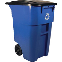 BRUTE&reg; Roll-Out Container, Deskside, Plastic, 50 US gal. Industrial Sales