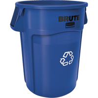 BRUTE&reg; Round Recycling Containers, Bulk, Plastic, 44 US gal. Industrial Sales