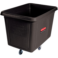Bulk Cube Truck, Polyethylene, 48" L x 34-1/16" W x 36-1/2" H, 20 cu.ft. Volume, 600 lbs. Capacity Industrial Sales