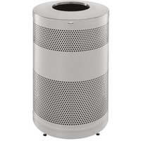 Poubelle d&eacute;corative &agrave; dessus ouvert classique, Acier inoxydable, Capacit&eacute; 51 gal. US Industrial Sales