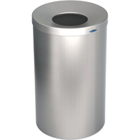 Lobby Waste Receptacle, Stainless Steel, 33 US gal. Industrial Sales