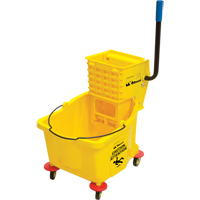 Mop Bucket and Wringer, Side Press, 9.5 US Gal.(38 Quart), Yellow Industrial Sales