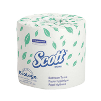 Papier hygi&eacute;nique Scott, 1 Pli, 550 Feuilles/Rouleu, Longueur 403', Blanc Industrial Sales