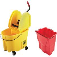 WaveBrake&reg; Mop Bucket & Wringer Combo Pack, Down Press, 8.75 US Gal.(35 Quart), Yellow Industrial Sales
