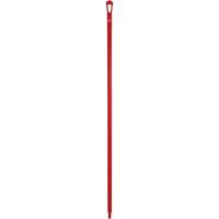 Manche ultra hygi&eacute;nique, Balai/Grattoir/Raclette, Rouge, Ergonomique, 59" lo Industrial Sales