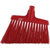 T&ecirc;te de balai oblique, Crins Extra-ferme, 12", Polyester, Rouge Industrial Sales