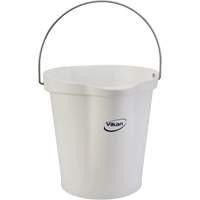 Seau hygi&eacute;nique pour service alimentaire, Blanc, 3 gal. US Industrial Sales