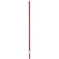 Manche de brosse pour plateforme, Brosse/Support &agrave; tampon, Rouge, T&eacute;lescopique, 62"-113" lo Industrial Sales