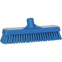 Brosse &agrave; r&eacute;curer pour planchers et murs, Crins Ferme, 12", Polyester, Bleu Industrial Sales