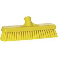 Brosse &agrave; r&eacute;curer pour planchers et murs, Crins Ferme, 12", Polyester, Jaune Industrial Sales
