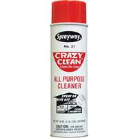 Nettoyant tout usage Crazy Clean, 20 oz, Canette a&eacute;rosol Industrial Sales