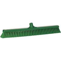 T&ecirc;te de balai-brosse pour petites particules, Crins Fin, 24", Polyester, Vert Industrial Sales