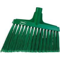 T&ecirc;te de balai oblique, Crins &agrave; bout ouvrant, 11-1/2", Polyester, Vert Industrial Sales