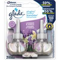 Recharge Glade Branch&eacute;es huile parfum&eacute;e, Lavande & vanille, Cartouche Industrial Sales
